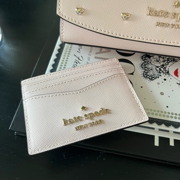 Kate Spade New York Staci Studded Hearts Flap Crossbody bag with card holder - Picture 4 of 14